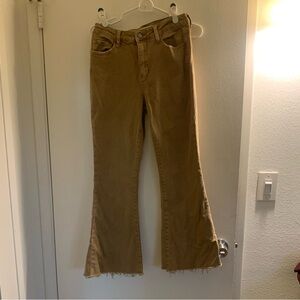 Distressed Tan Women's Jeans